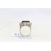 Oxidized Ring Silver 925 Sterling Unisex Black Onyx Gem Stone Marcasite A567